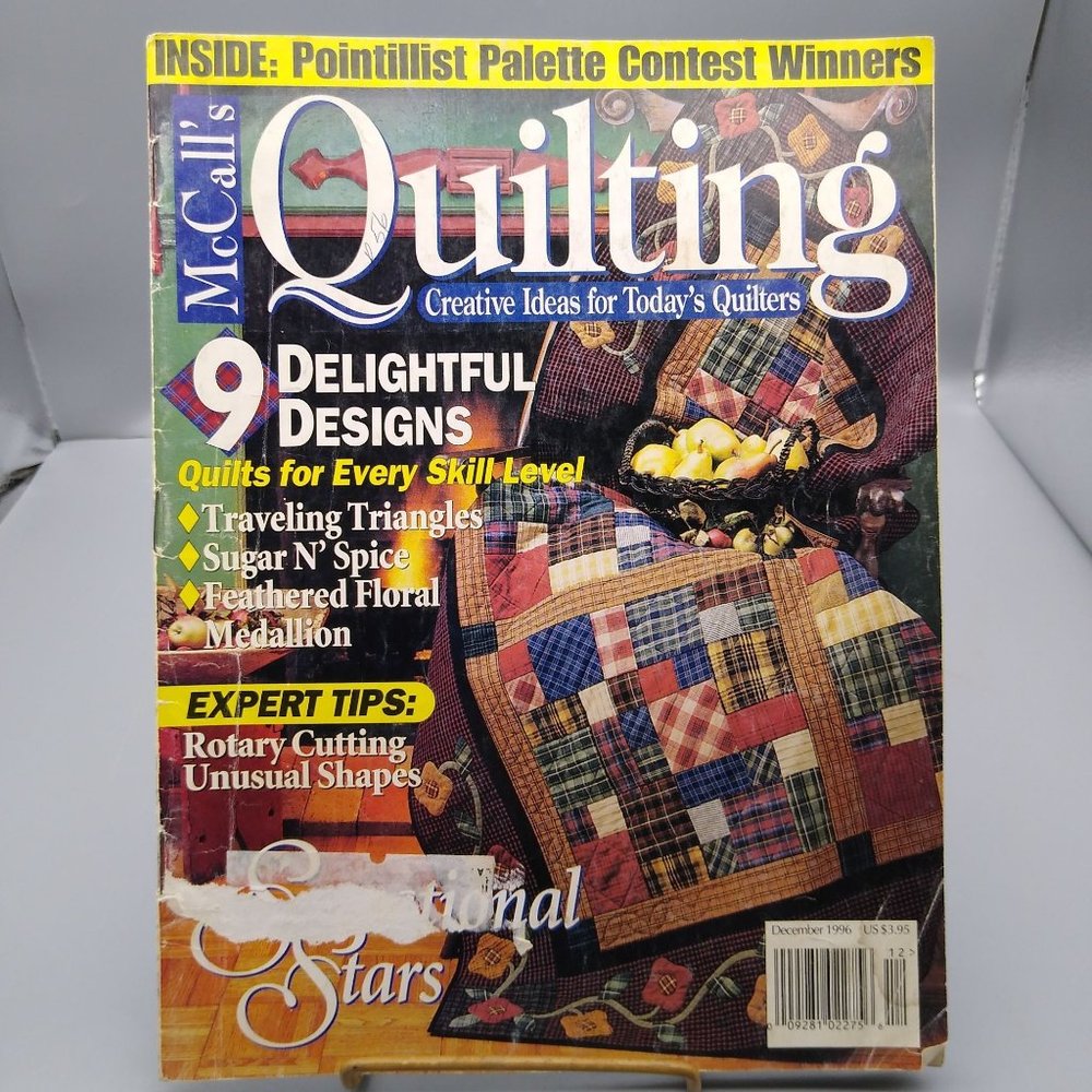 Vintage Craft Patterns, McCalls Quilting Magazine, December 1996 Christmas Holid